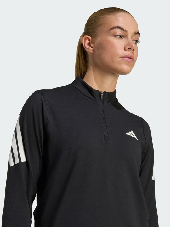 adidas adidas Hanorac adi365 Iconic Running 1/2 Zip Negru Regular Fit