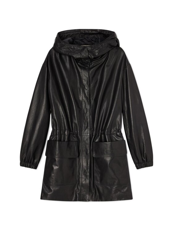 Trussardi Trussardi Giacca di pelle R300A000783N033 Nero Regular Fit