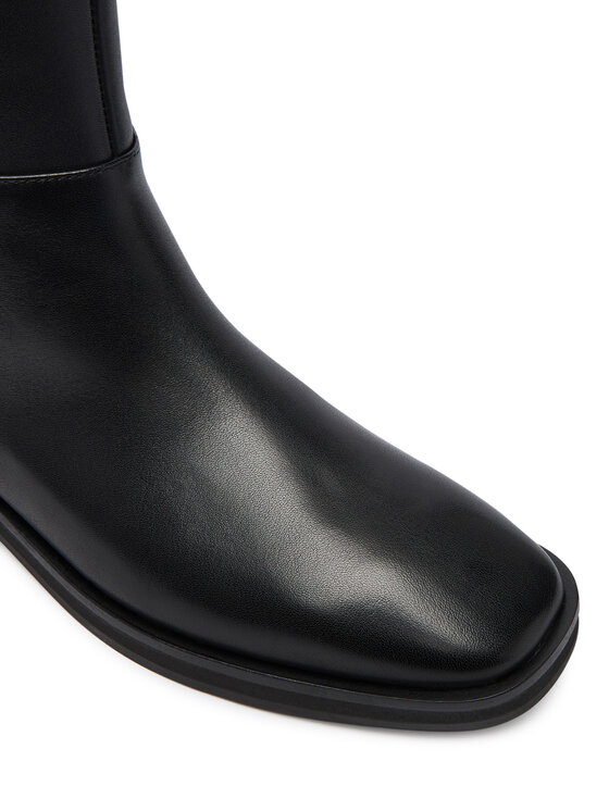 Calvin Klein Calvin Klein Kozačky Formal Utk Boot Lth HW0HW02599 Černá