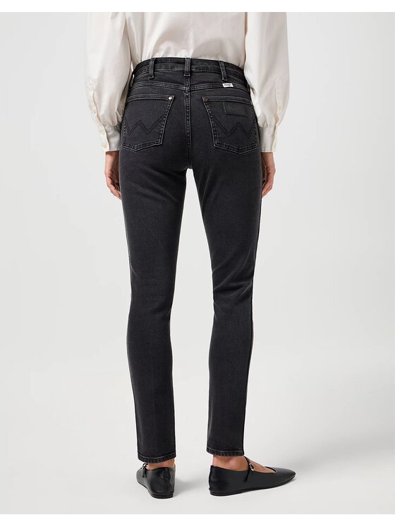 Wrangler Wrangler Jeansy SIENNA Czarny Slim Fit