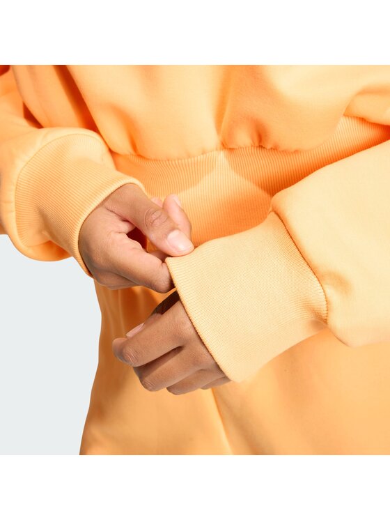 adidas adidas Džemperis ar kapuci Soft Lux KA7017 Oranžs Loose Fit