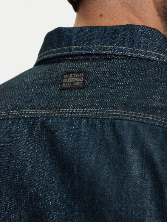G-Star Raw G-Star Raw Džínsová bunda 3D Dart D28418-E358 Tmavomodrá Regular Fit