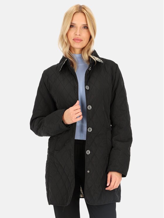 Perso Perso Dámska bunda BLH610115F Čierna Regular Fit