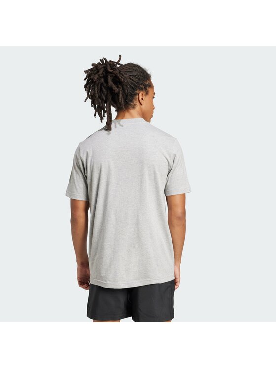 adidas adidas T-Shirt Essentials Small Logo JF1091 Szary Regular Fit