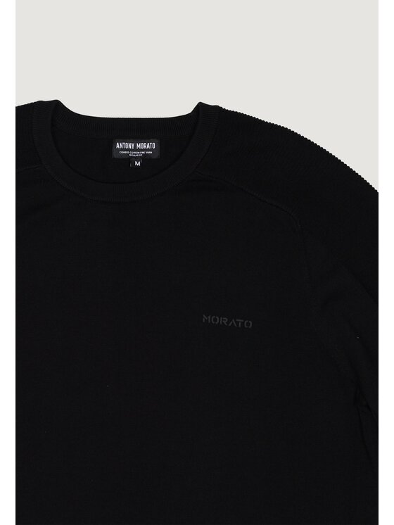 Antony Morato Antony Morato Maglione ROUND COLLAR REGULAR FIT Nero Regular Fit