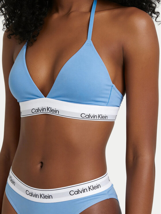 Calvin Klein Underwear Calvin Klein Underwear Sutien Bralette LV00QF8498 Albastru celest