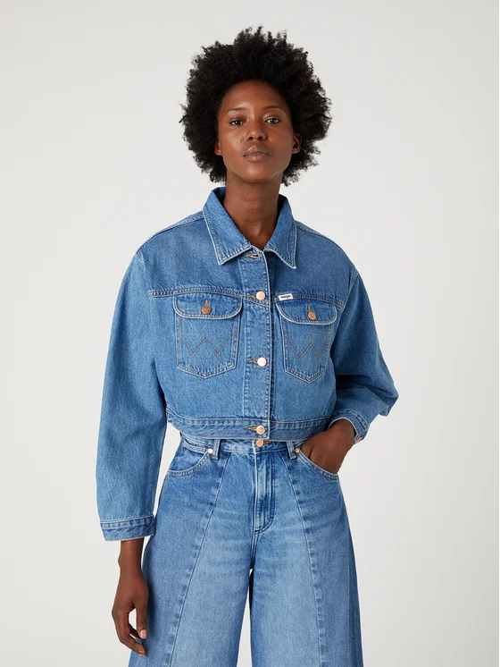 Giacca di jeans larga top