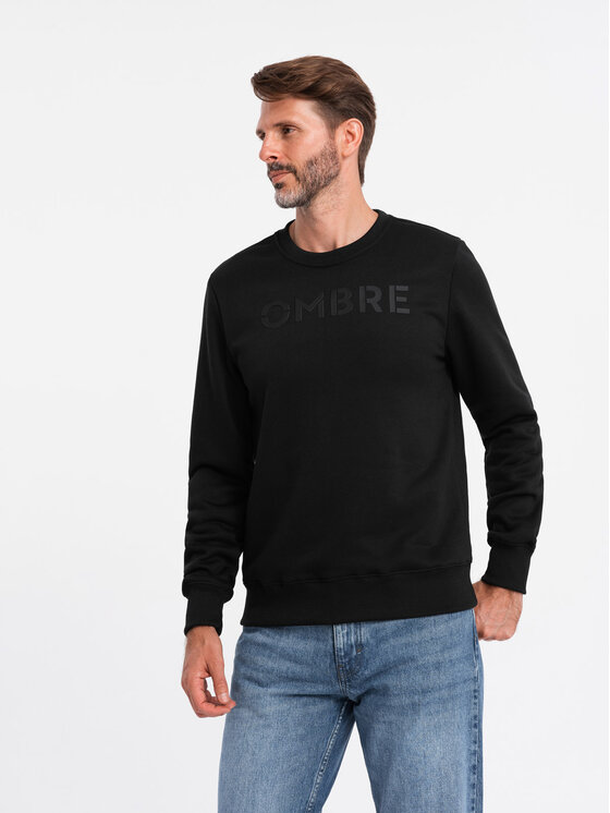 Ombre Ombre Mikina OM-SSPS-0181 Černá Regular Fit