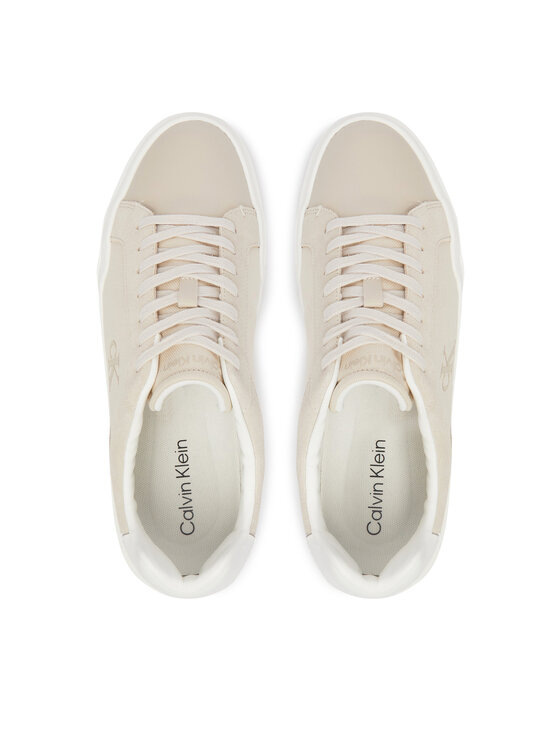 Calvin Klein Calvin Klein Sneakersy Chunky Cupsole Laceup Cv Mix HM0HM02238 Beżowy