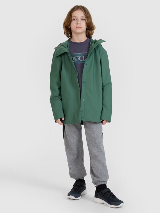 4F 4F Giacca di transizione 4FJWSS25TJACU213-41S Verde Regular Fit