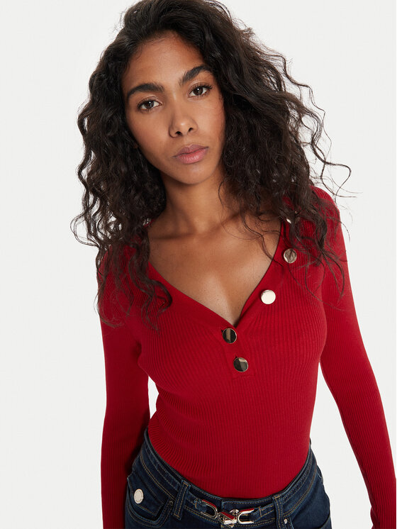 Morgan Morgan Maglione 201-MBANBI.N Rosso Slim Fit