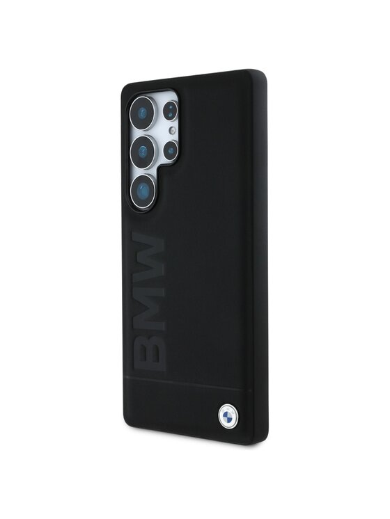 BMW Motorsport BMW Motorsport Etui na telefon Leather Big Wordmark Czarny