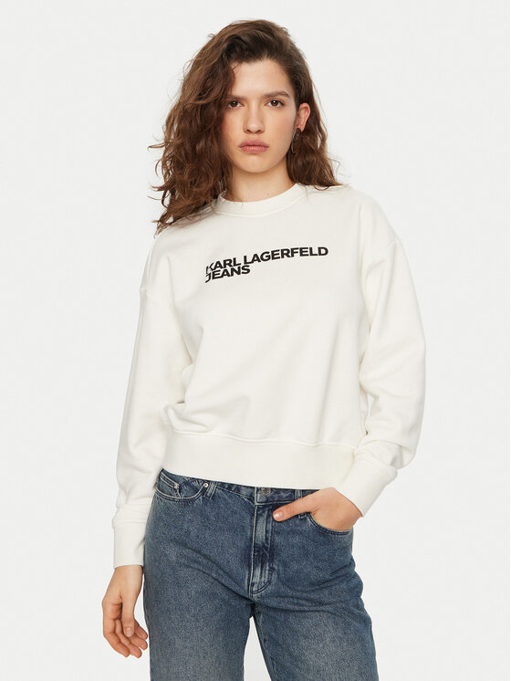Karl Lagerfeld Jeans Karl Lagerfeld Jeans Pluus A1W20005 Valge Regular Fit
