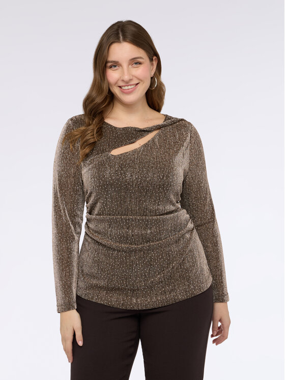 Fiorella Rubino Fiorella Rubino T-shirt G01RL008821N037 Marrone Slim Fit