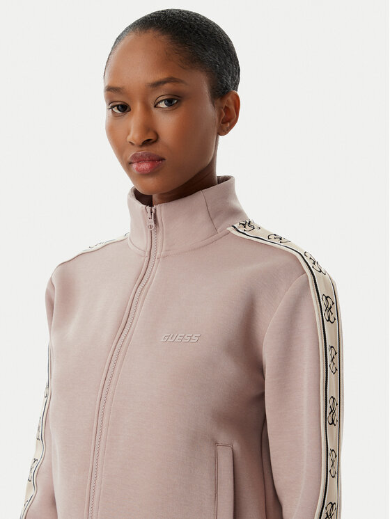 Guess Guess Džemperis ar kapuci Britney V2YQ16 KB3P2 Rozā Regular Fit