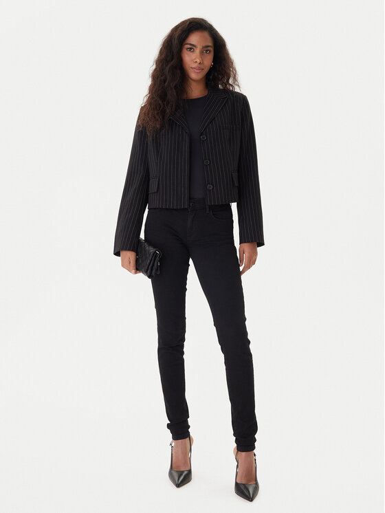 Guess Guess Blugi Curve X. W2YAJ2 D4PZ1 Negru Skinny Fit