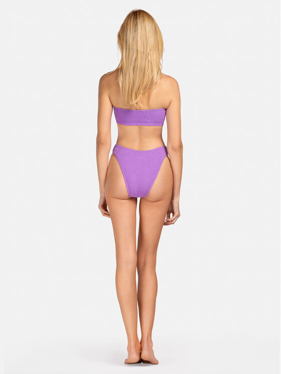 Miss Lou Miss Lou Bikini pezzo sotto D-SP1-FL Viola