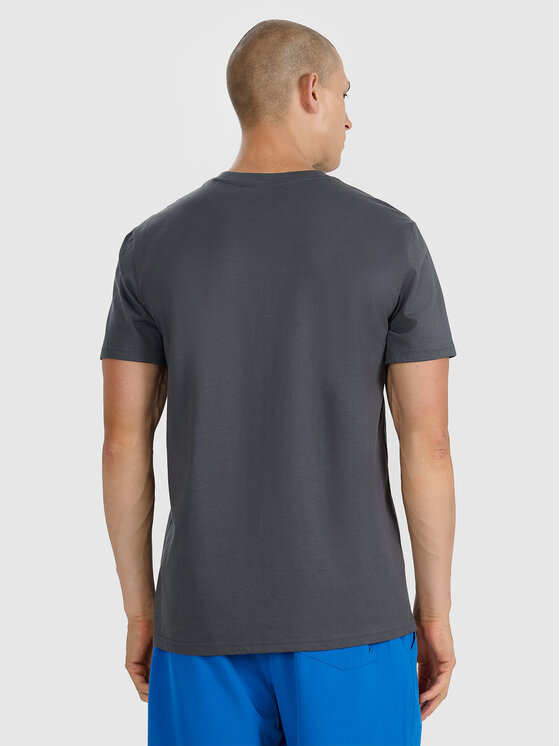 4F 4F T-Shirt FOB SUMMER Szary ciemny Regular Fit