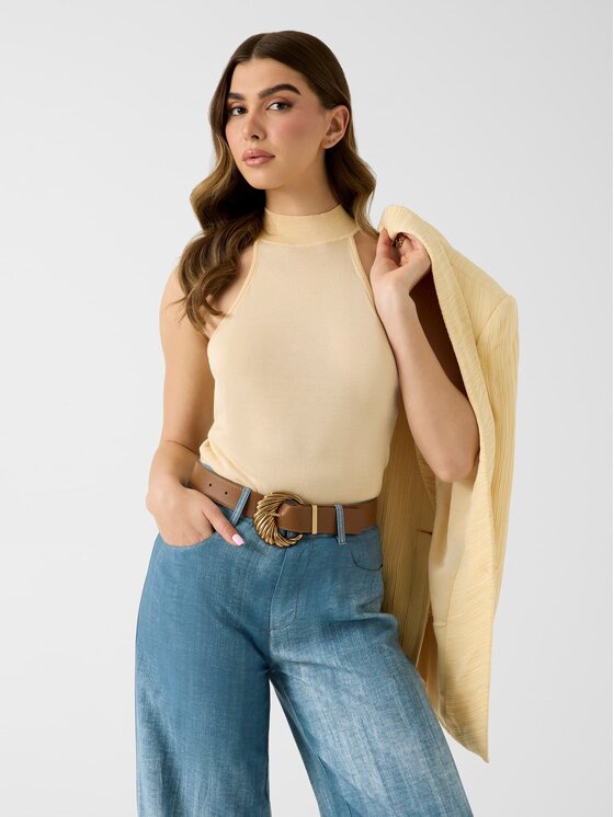 Guess Guess Top 183346 Beżowy Classic Fit