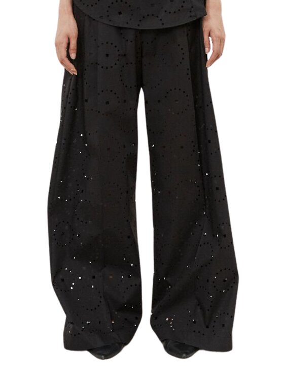 MeiMeiJ MeiMeiJ Pantaloni invernali m5ea07-nero Nero Regular Fit