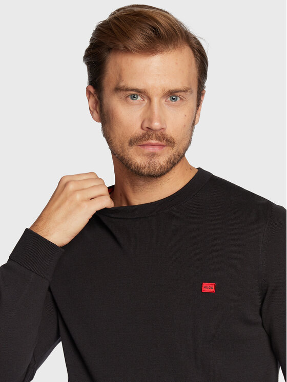HUGO Hugo Pulover San Cassius-C1 50475083 Negru Regular Fit