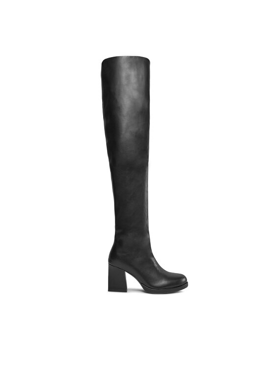 Cizme lungi muschetar PINKO Dussek Stivale AI 23-24 BLKS1 102336 A1D9 Negru