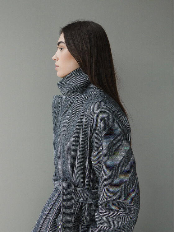 Robe di Kappa Robe di Kappa Демісезонний плащ Jeannie 62123UW Чорний Regular Fit