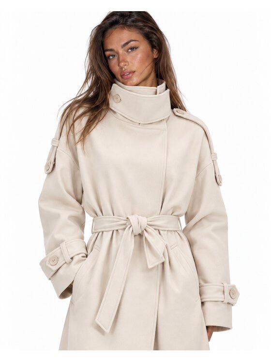 Agatha Studio Agatha Studio Płaszcz przejściowy A26ZS-7X-K01 Beżowy Regular Fit