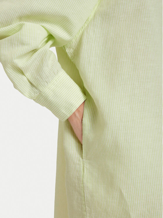 Tommy Jeans Tommy Jeans Vestito chemisier DW0DW22344 Verde chiaro Relaxed Fit