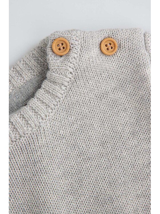 Coccodrillo Coccodrillo Sweter ZC6172101FBN-019 Szary Regular Fit