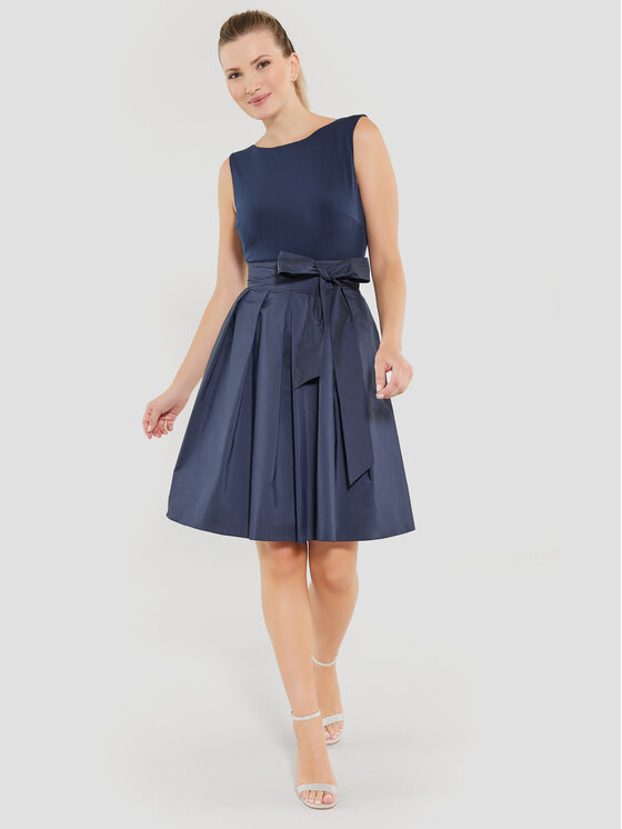 Swing Kokteilinė suknelė 77760810 Tamsiai mėlyna Regular Fit