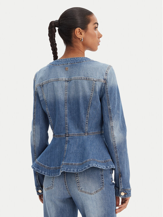 Fracomina Fracomina Giacca di jeans FR26SJ4007D40902 Blu Regular Fit