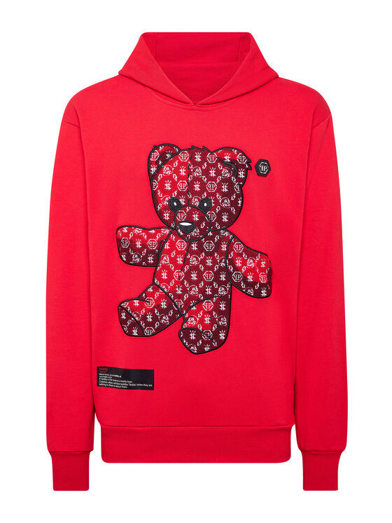PHILIPP PLEIN PHILIPP PLEIN Mikina 167 Červená Regular Fit