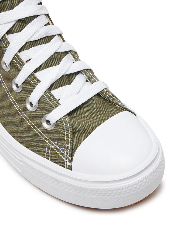 Converse Sneakers aus Stoff Chuck Taylor All Star Move Platform A08295C Grun Modivo