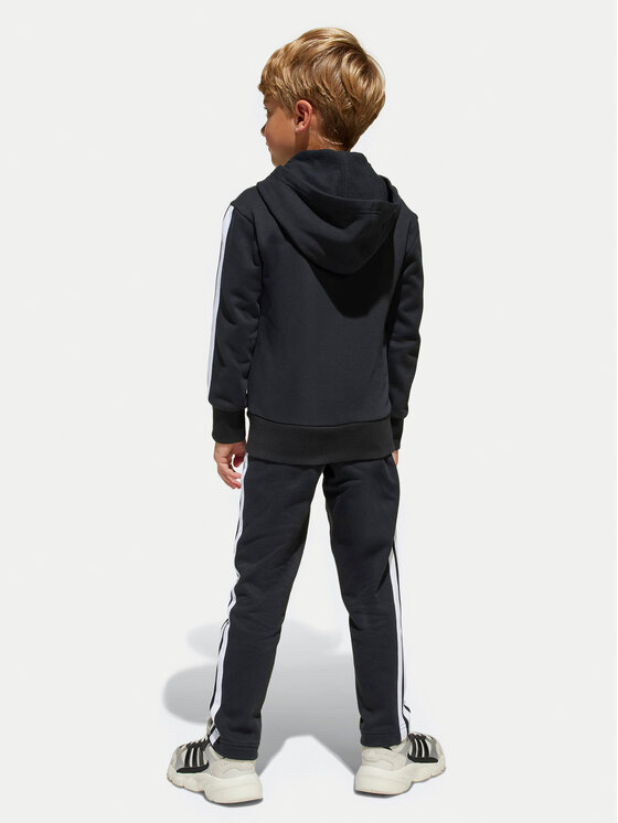 adidas adidas Tepláková súprava Seasonal Essentials Tiberio 3-Stripes JY0520 Čierna Regular Fit