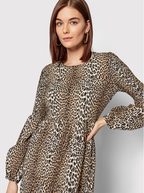 Notes Du Nord Notes Du Nord Повсякденна сукня Bella 12508 Коричневий Regular Fit