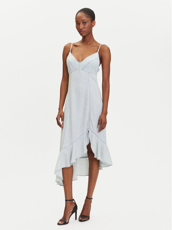 Guess Guess Rochie de zi W5GK44 D5N81 Albastru Regular Fit