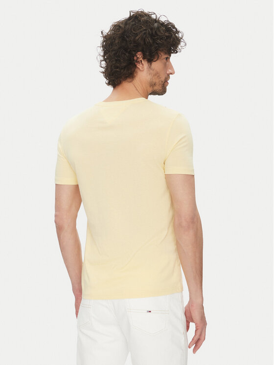 Tommy Jeans Tommy Jeans T-shirt DM0DM20363 Žuta Slim Fit