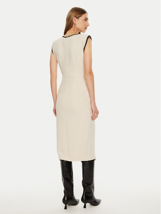 ACCESS FASHION ACCESS FASHION Kokteilinė suknelė 44-3380-531 Écru Slim Fit