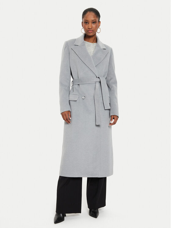 Rinascimento Rinascimento Wollmantel CFC0120154003 Grau Regular Fit