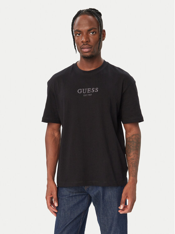 Guess Guess T-Shirt M6BI55 K6192 Czarny Oversize