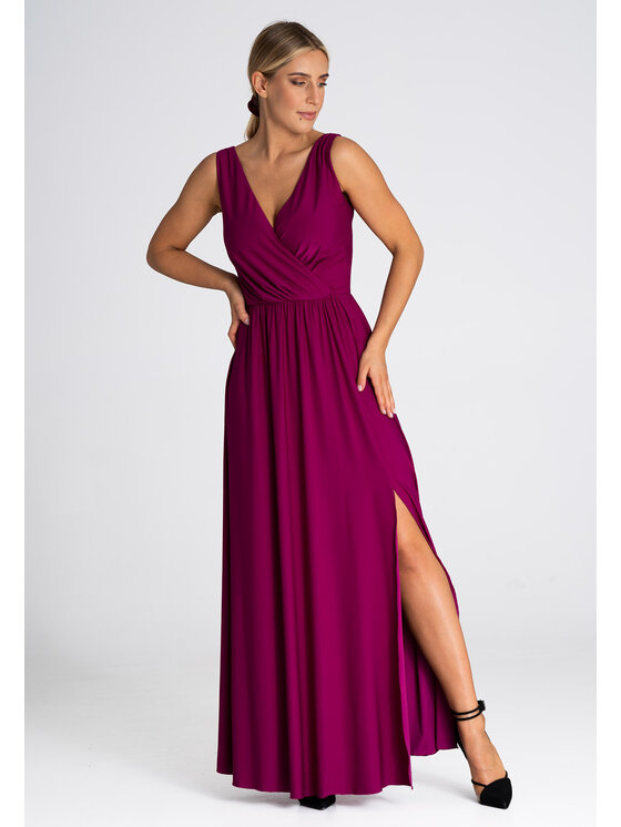 FIGL FIGL Sukienka wieczorowa M960 Fioletowy Regular Fit