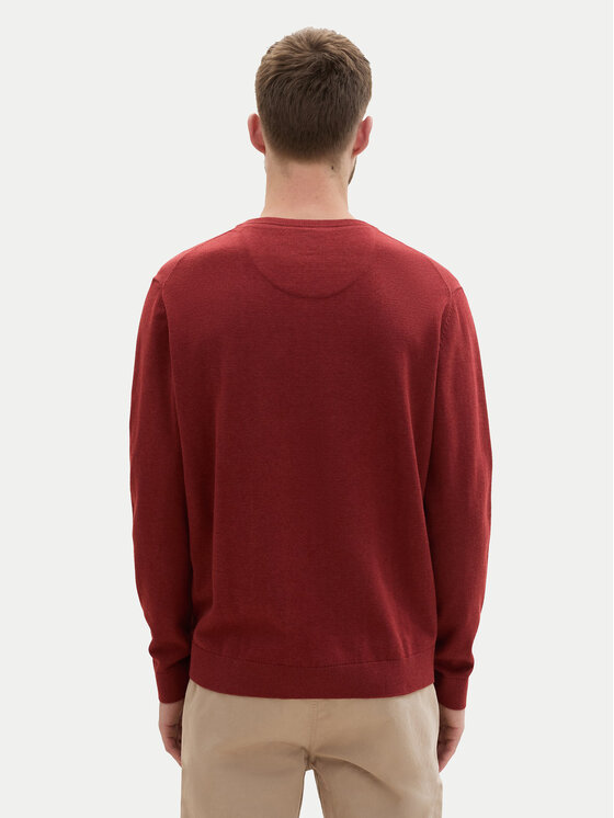 Tom Tailor Tom Tailor Džemper 1039806 Crvena Regular Fit