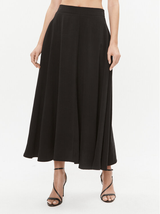 Dixie Midi sukňa GCGOUANA Čierna Regular Fit