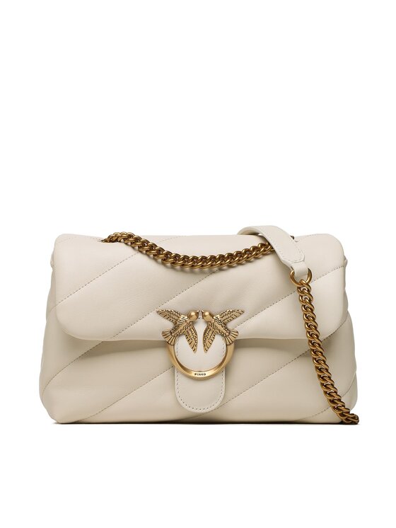 PINKO PINKO Geantă Love Classic Puff Cl Pe 23 PLTT 100038 A0F2 Écru