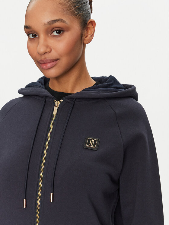 Fracomina Fracomina Sweatshirt FP24WT9001F40001 Dunkelblau Regular Fit