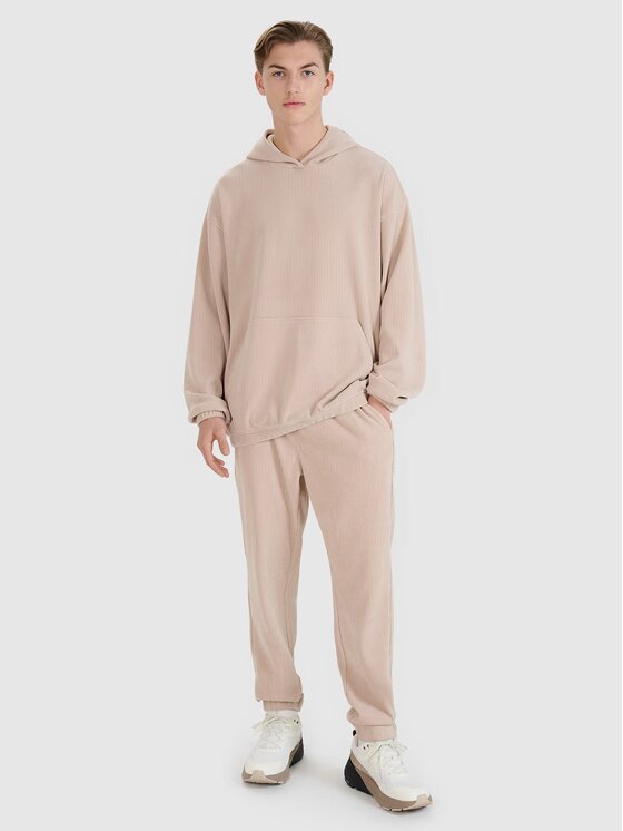 4F 4F Jogger nohavice 4FRSS25TTROM1476-83S Hnedá Regular Fit