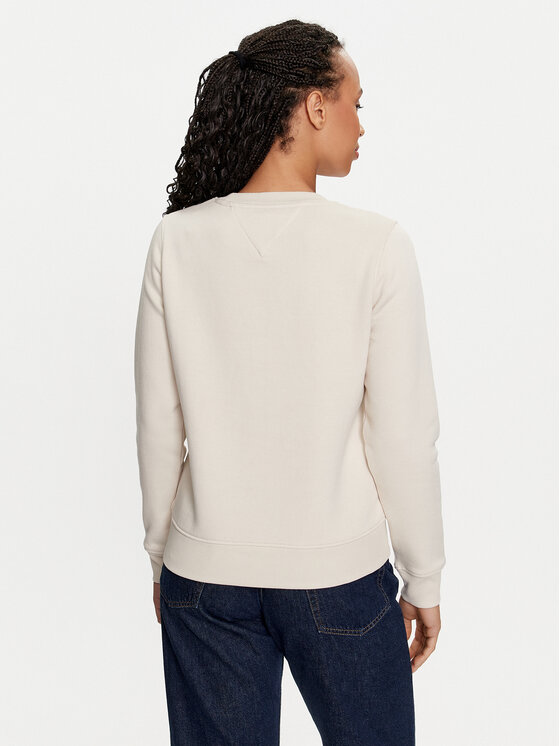 Tommy Jeans Tommy Jeans Felpa Linear DW0DW17323 Beige Regular Fit