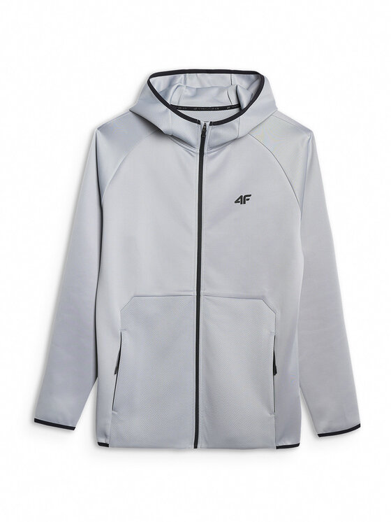 4F 4F Bluza techniczna TRAINING Szary jasny Regular Fit