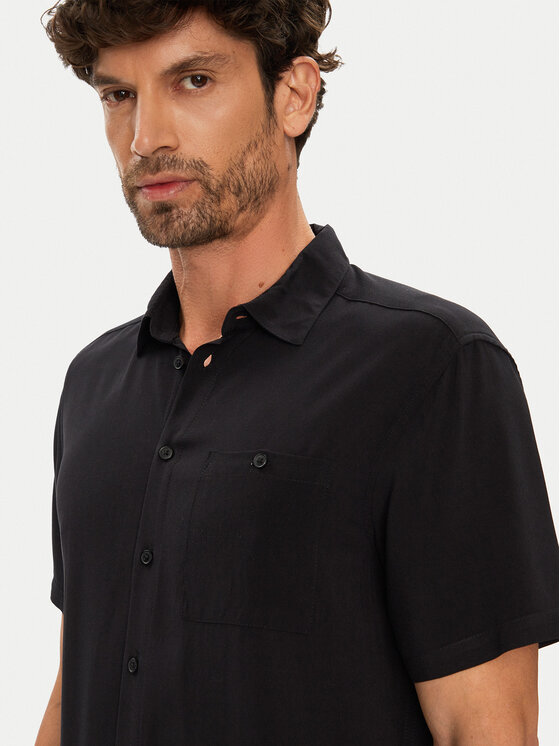 Blend Blend Πουκάμισο 20716363 Μαύρο Regular Fit